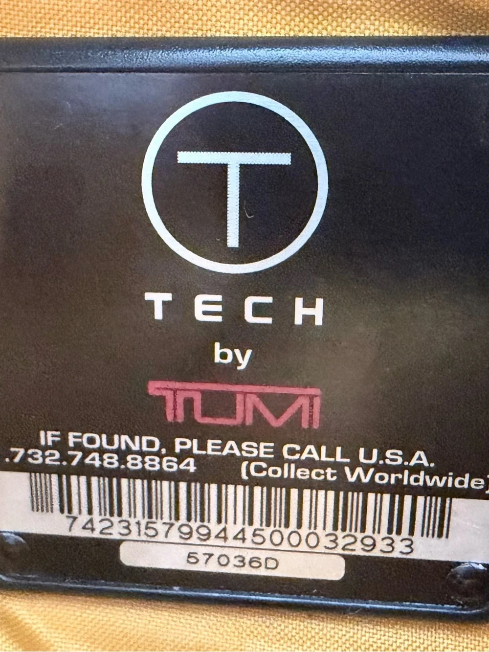 EUC Tumi T-Tech Black Ballistic Nylon Slim Crossbody Shoulder Bag